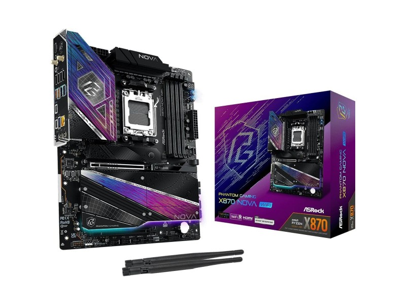 Дънна платка ASRock X870 NOVA WIFI AMD AM5 AMD X870 NaN –  BB Дънни платки