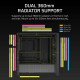 ATX полу-висока кутия Corsair FRAME 4000D RS ARGB Черен Многоцветен NaN –  BB Калъфи за настолни компютри