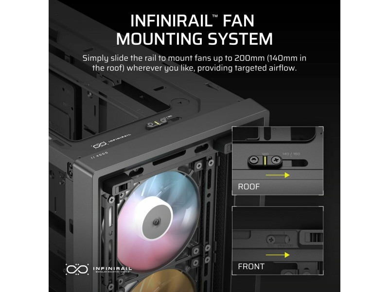 ATX полу-висока кутия Corsair FRAME 4000D RS ARGB Черен Многоцветен NaN –  BB Калъфи за настолни компютри