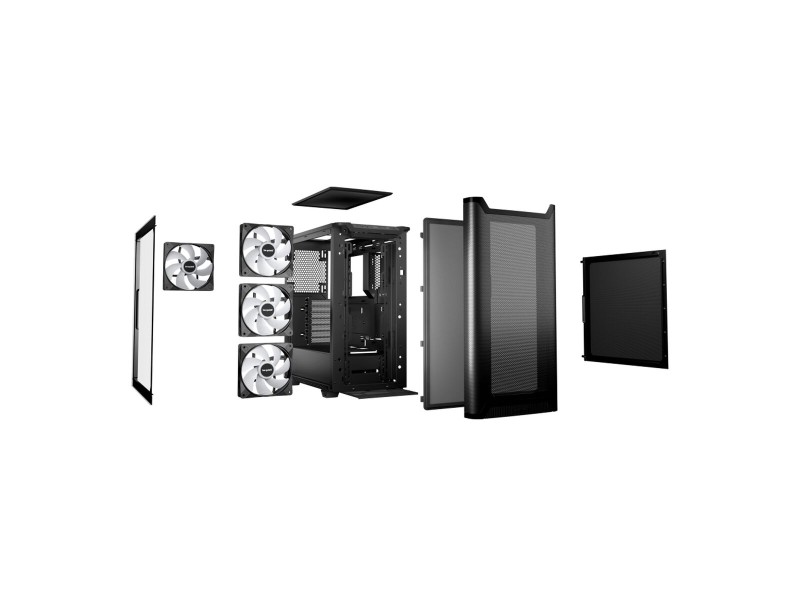 ATX полу-висока кутия Be Quiet! Pure Base 501 LX Черен NaN –  BB Калъфи за настолни компютри
