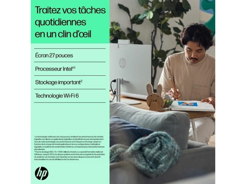 Всичко е едно HP 27-cr0008nf 27 16 GB RAM Intel Core i5-1335U 512 GB SSD NaN –  BB Всичко в едно