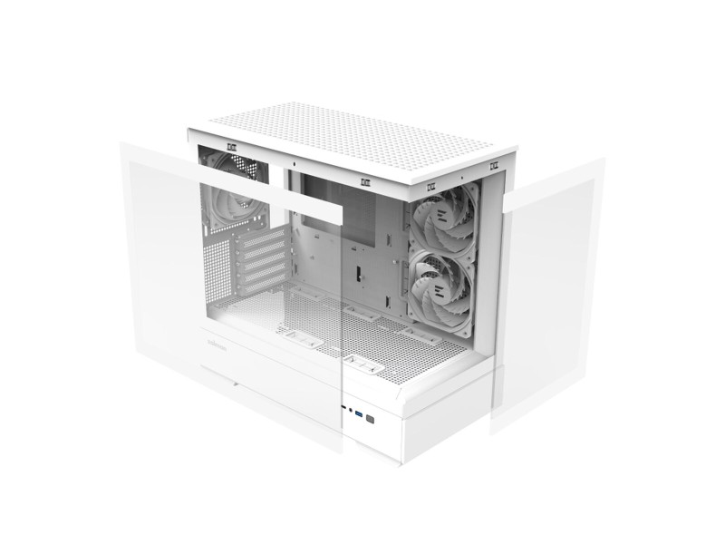 ATX полу-висока кутия Zalman P30 V2 Бял NaN –  BB Калъфи за настолни компютри