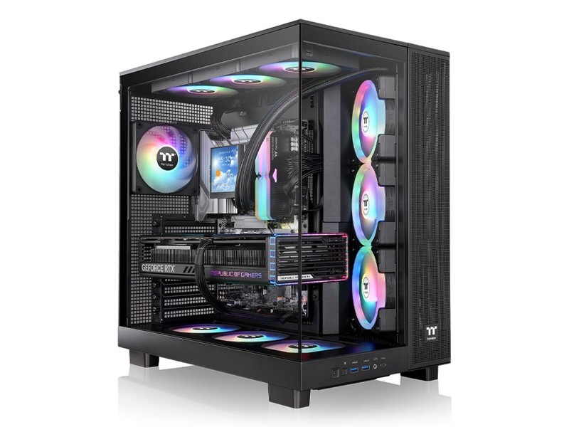 ATX полу-висока кутия THERMALTAKE View 380 XL TG ARGB Черен NaN –  BB Калъфи за настолни компютри