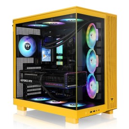 ATX полу-висока кутия THERMALTAKE View 380 XL TG ARGB Жълт