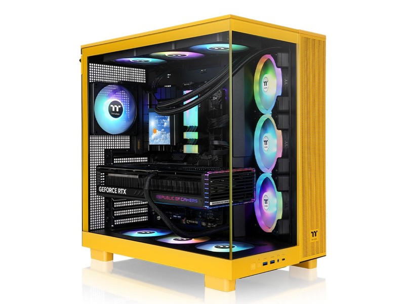 ATX полу-висока кутия THERMALTAKE View 380 XL TG ARGB Жълт NaN –  BB Калъфи за настолни компютри