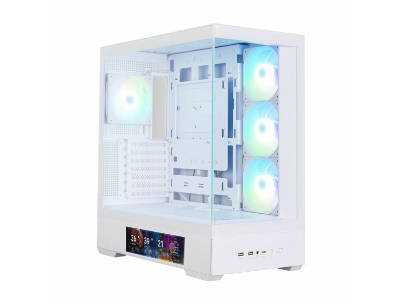 ATX полу-висока кутия Zalman P40 DS WHITE Бял NaN –  BB Калъфи за настолни компютри