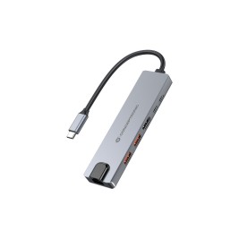 USB извод Conceptronic 6 en 1 USB 3.2 Gen 2 Сив
