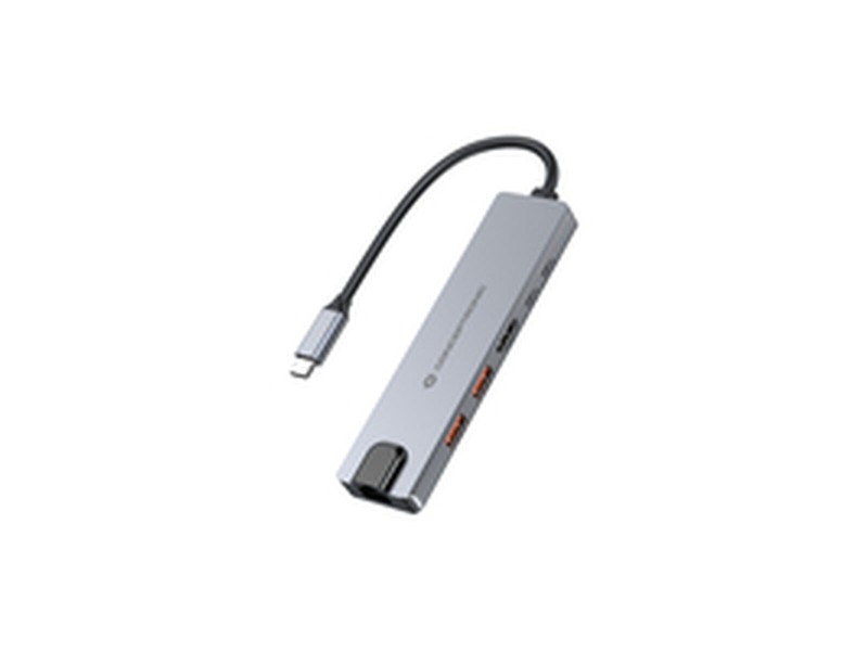 USB извод Conceptronic 6 en 1 USB 3.2 Gen 2 Сив NaN –  BB USB хъбове