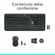 Клавиатура с мишка Logitech 920-008679 италиански език QWERTY Бял Черен NaN –  BB Пакети клавиатура и мишка