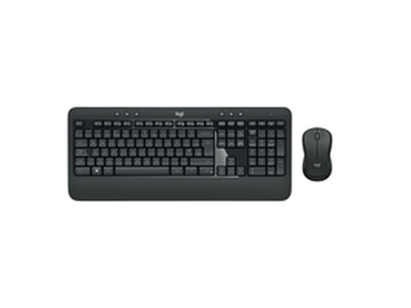 Клавиатура с мишка Logitech 920-008679 италиански език QWERTY Бял Черен NaN –  BB Пакети клавиатура и мишка