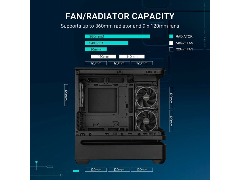 ATX полу-висока кутия Asus 90DC00P0-B19000 Черен NaN –  BB Калъфи за настолни компютри