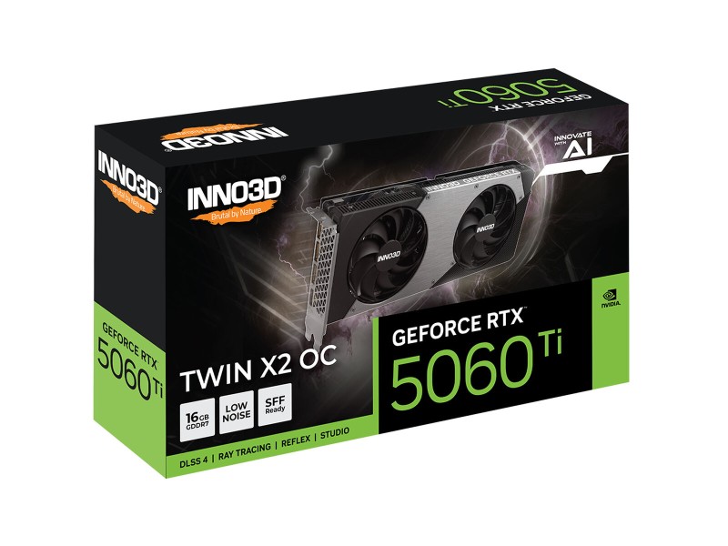 Графична карта INNO3D N506T2-16D7X-191073N geforce rtx 5060 ti 16 GB GDDR7 NaN –  BB Графични карти