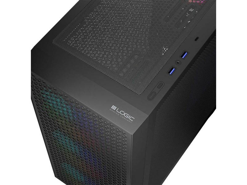 ATX полу-висока кутия Logic AT-DART-PRO-ARGB-10 Черен NaN –  BB Калъфи за настолни компютри