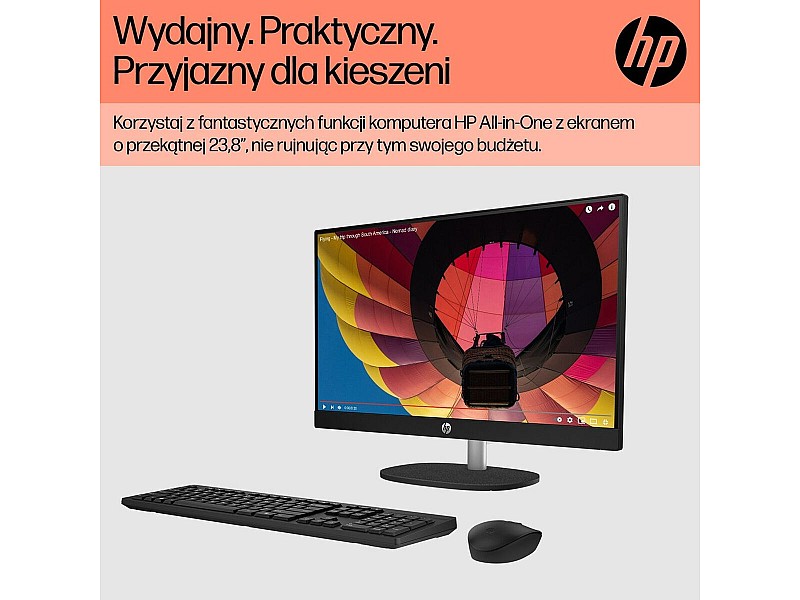 Всичко е едно HP 9U2J8EA 23,8 AMD Ryzen 5 7520U 16 GB RAM 512 GB SSD NaN –  BB Всичко в едно