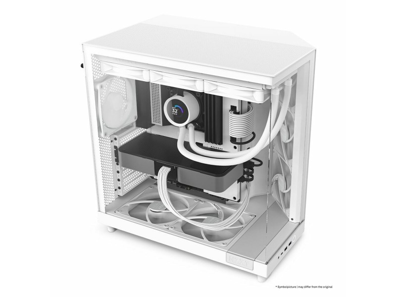 ATX полу-висока кутия NZXT CC-H61FW-01 Бял ATX полу-висока кутия NZXT CC-H61FW-01 Бял NaN – BB Калъфи за настолни компютри