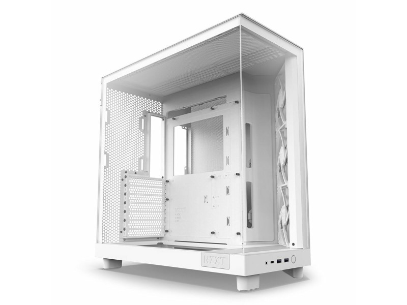 ATX полу-висока кутия NZXT CC-H61FW-01 Бял ATX полу-висока кутия NZXT CC-H61FW-01 Бял NaN – BB Калъфи за настолни компютри