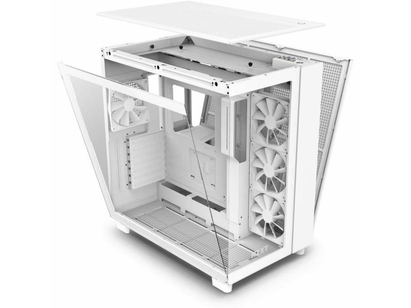 ATX полу-висока кутия NZXT H9 All Бял NaN –  BB Калъфи за настолни компютри