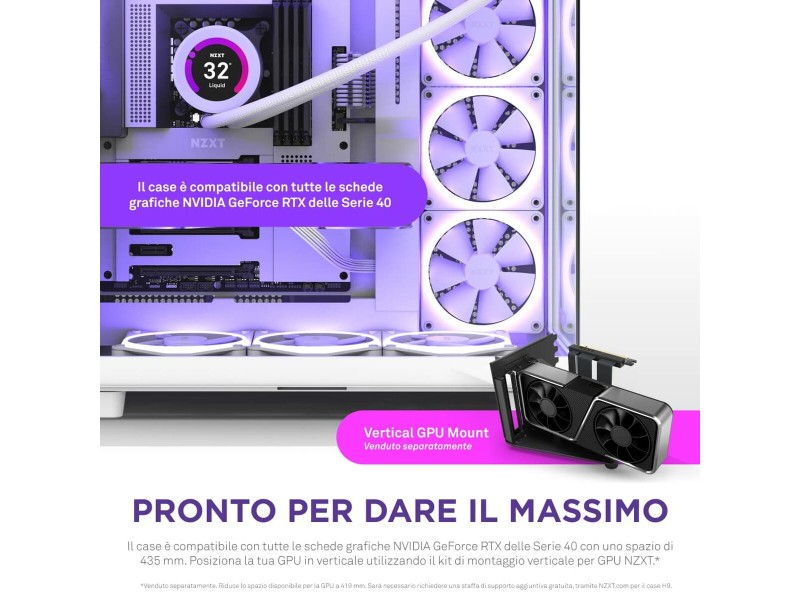ATX полу-висока кутия NZXT H9 All Бял NaN –  BB Калъфи за настолни компютри