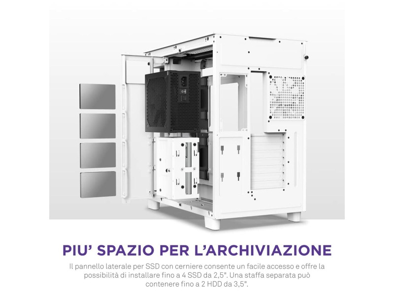 ATX полу-висока кутия NZXT H9 All Бял NaN –  BB Калъфи за настолни компютри