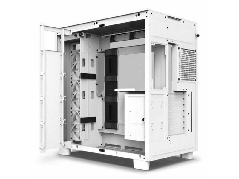 ATX полу-висока кутия NZXT H9 All Бял NaN –  BB Калъфи за настолни компютри