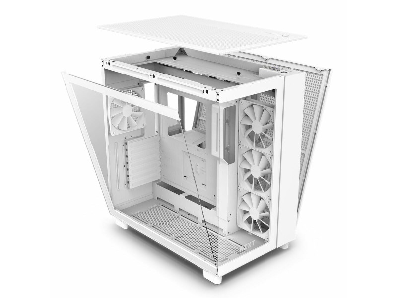 ATX полу-висока кутия NZXT H9 All Бял NaN –  BB Калъфи за настолни компютри