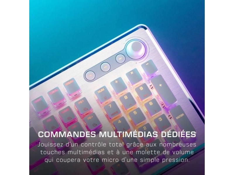 Клавиатура Turtle Beach Vulcan II Бял Azerty френски NaN –  BB Клавиатури