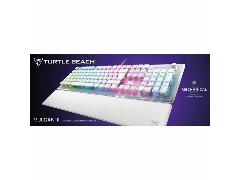 Клавиатура Turtle Beach Vulcan II Бял Azerty френски NaN –  BB Клавиатури
