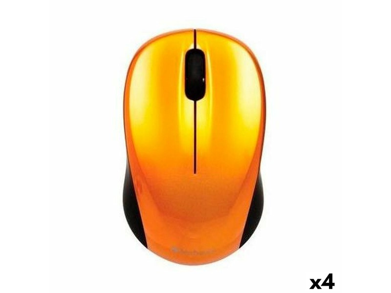 Безжична мишка Verbatim GO NANO Черен Оранжев 1600 dpi (4 броя) NaN –  BB Мишки