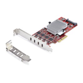 USB Cable Startech P10Q4C-USB-CARD Червен