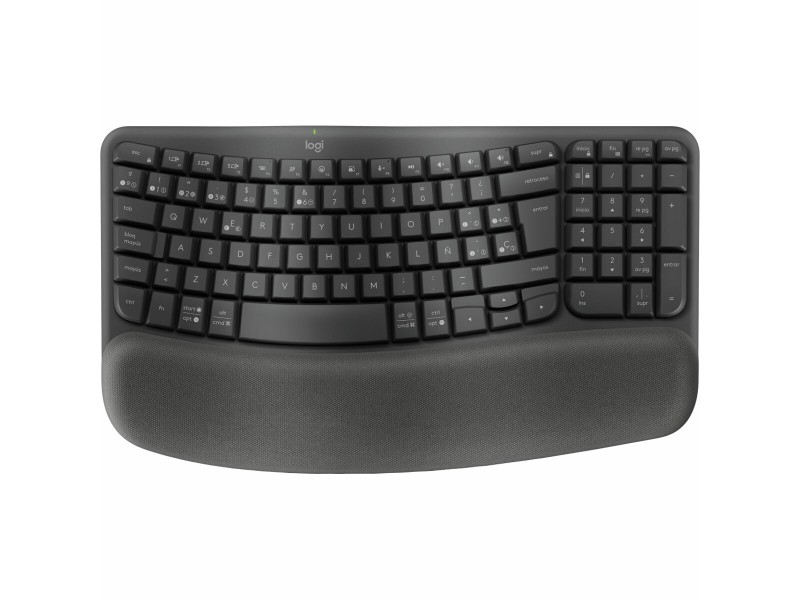 Клавиатура с мишка Logitech Графит Стомана Испанска Qwerty NaN –  BB Клавиатури