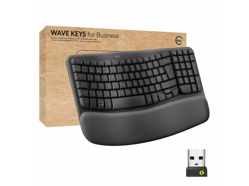 Клавиатура с мишка Logitech Графит Стомана Испанска Qwerty NaN –  BB Клавиатури