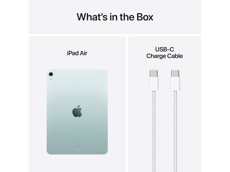 Таблет Apple iPad Air Wi‑Fi 11 8 GB RAM 512 GB Син Сив M3 NaN –  BB Таблети