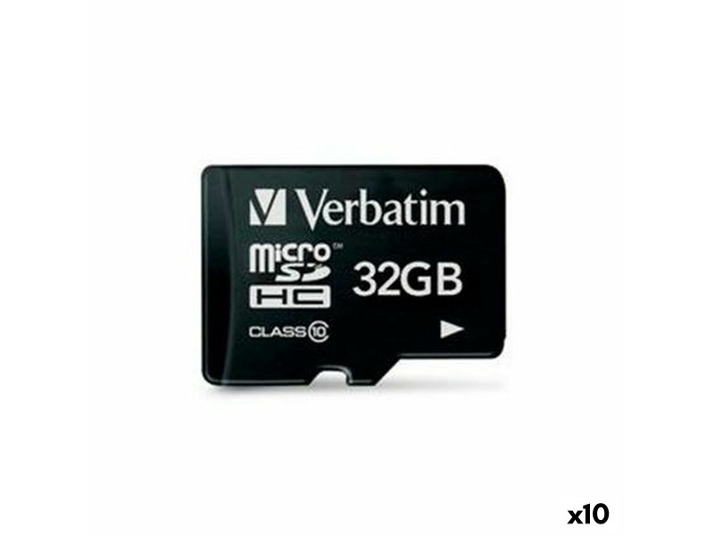 SDHC карта памет Verbatim 32 GB (10 броя) NaN –  BB MicroSD карти