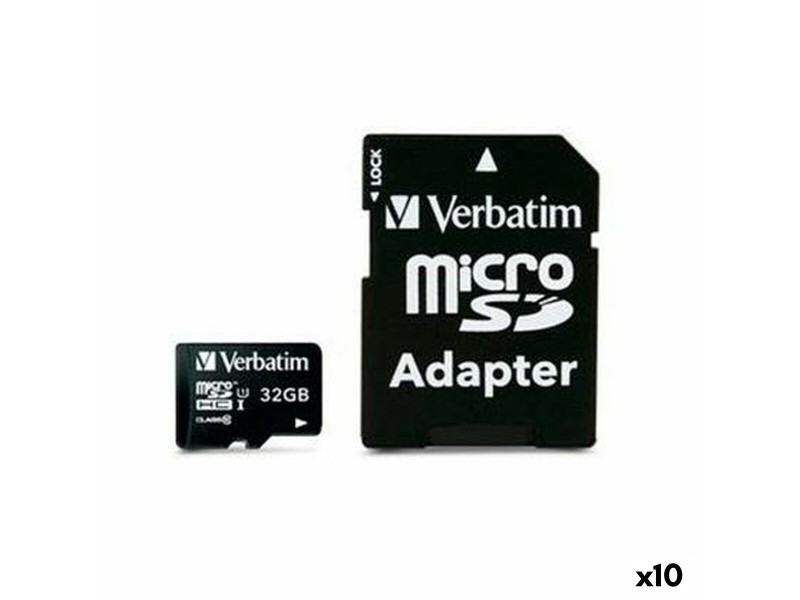 SDHC карта памет Verbatim 32 GB (10 броя) NaN –  BB MicroSD карти