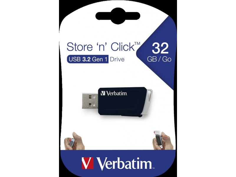 USB стик Verbatim STORE´N´CLICK Черен 32 GB (10 броя) NaN –  BB USB стикове