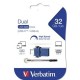 USB стик Verbatim GO SPEED DUAL Син 32 GB (10 броя) NaN –  BB USB стикове