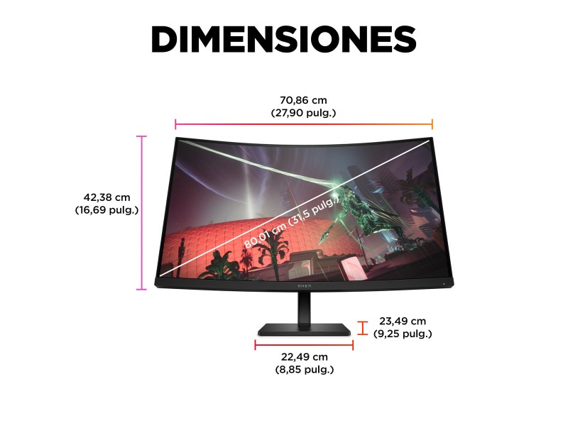 Gaming монитор HP 780K6E9#ABB Quad HD 32 NaN –  BB Монитори