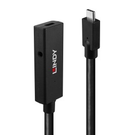 USB удължителен кабел LINDY 43364 5 m Черен