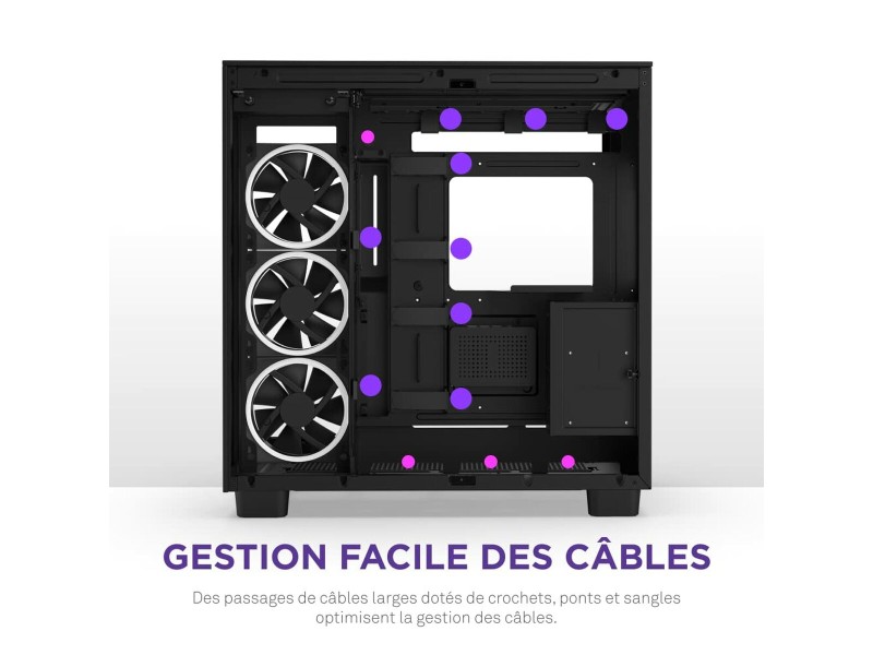 ATX полу-висока кутия NZXT H9 Elite Черен NaN –  BB Калъфи за настолни компютри