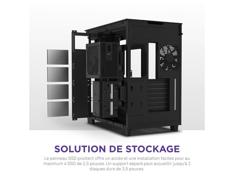 ATX полу-висока кутия NZXT H9 Elite Черен NaN –  BB Калъфи за настолни компютри