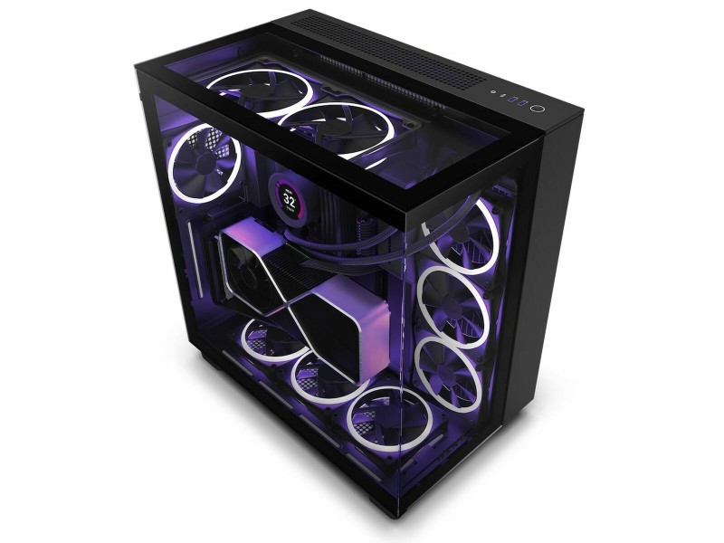 ATX полу-висока кутия NZXT H9 Elite Черен NaN –  BB Калъфи за настолни компютри