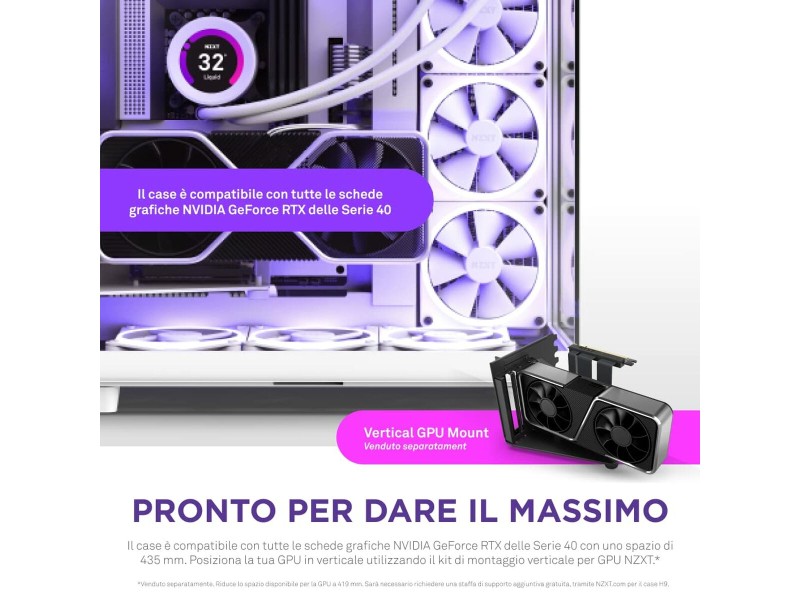 ATX полу-висока кутия NZXT CM-H91EW-01 Бял NaN –  BB Калъфи за настолни компютри