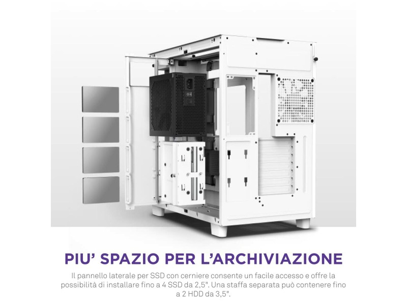 ATX полу-висока кутия NZXT CM-H91EW-01 Бял NaN –  BB Калъфи за настолни компютри