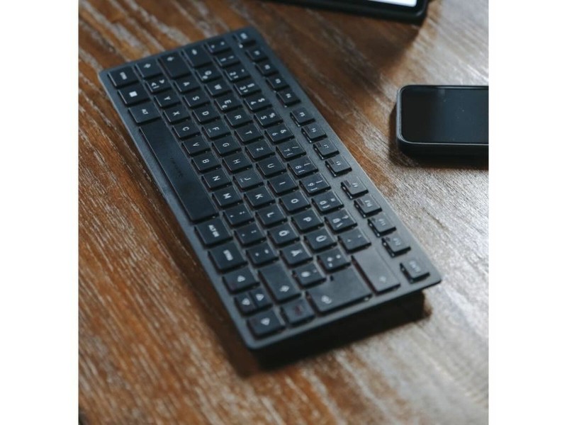 Клавиатура Cherry KW 9200 MINI Испанска Qwerty Черен NaN –  BB Клавиатури