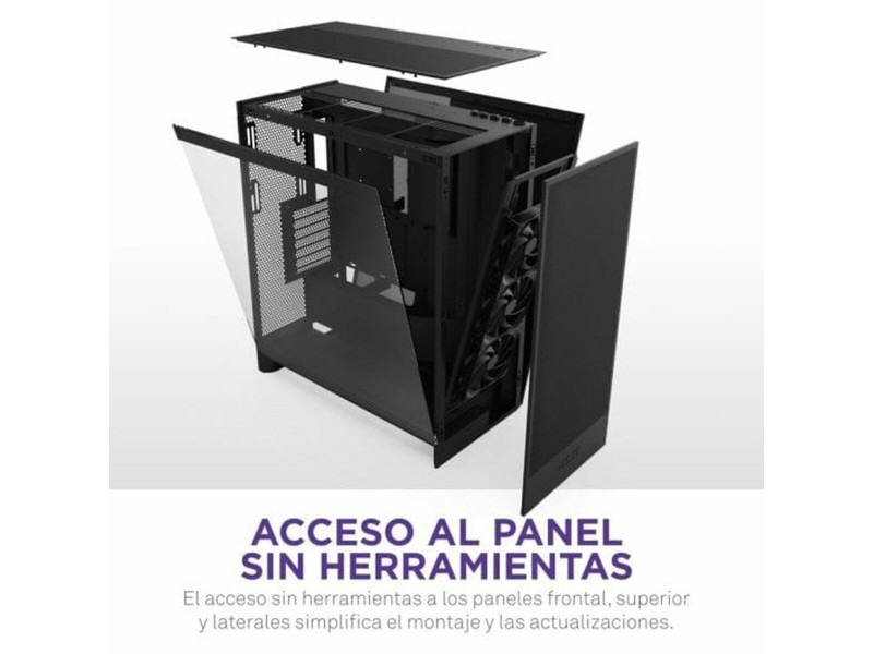 ATX полу-висока кутия NZXT H7 Flow Midi Черен NaN –  BB Калъфи за настолни компютри