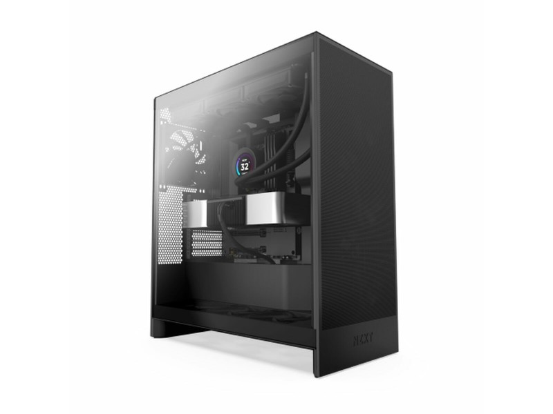 ATX полу-висока кутия NZXT H7 Flow Midi Черен NaN –  BB Калъфи за настолни компютри