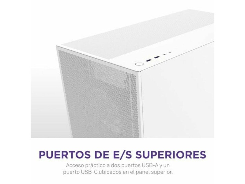 ATX полу-висока кутия NZXT H7 Flow RGB Midi Бял NaN –  BB Калъфи за настолни компютри