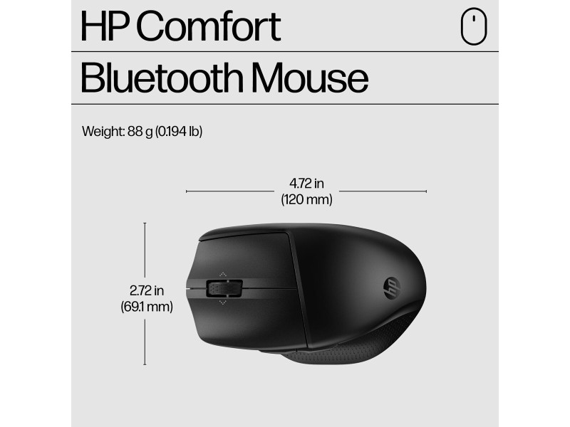 Безжична блутут мишка HP 8T6M3AA Черен 4000 dpi NaN –  BB Мишки