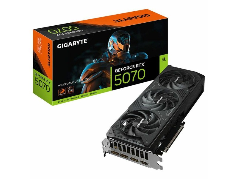 Графична карта Gigabyte GV-N5070WF3-12GD nvidia geforce rtx 5070 12 GB GDDR6 GDDR7 NaN –  BB Графични карти