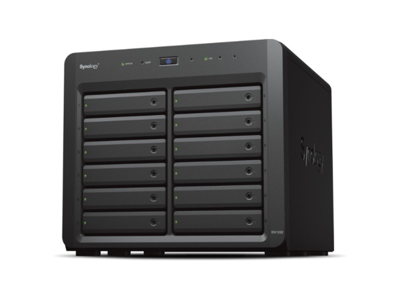 SATA 5.25 калъф за SATA 2.5 Synology DX1222 Черен NaN –  BB Мрежово прикачено хранилище